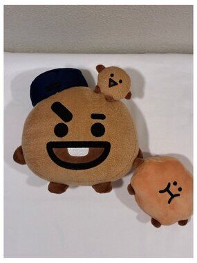 BT21 Shooky & Crunchy Squad Companion Plush Set 2 Official LINE FRIENDS 7"/4"